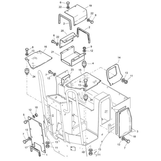 Rear Frame Assembly for Bomag