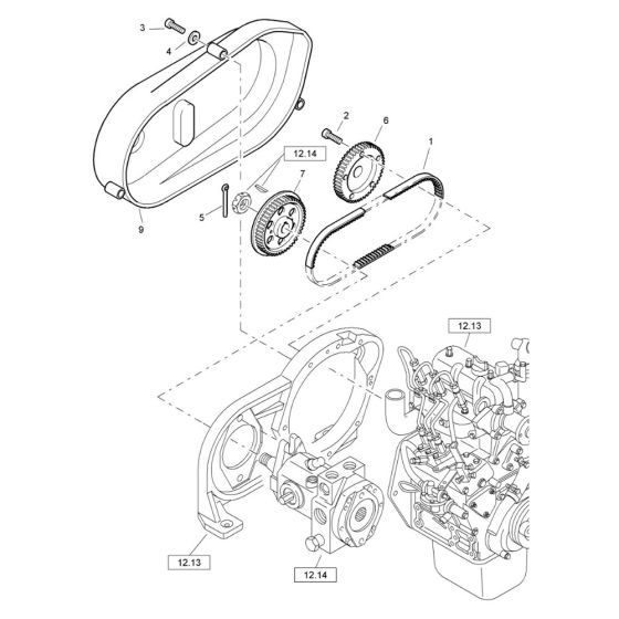 Drive Belt Assembly for Bomag