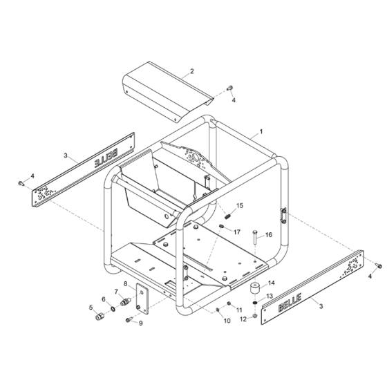 Frame Assembly  for Belle BWX 15/250 Pressure Washers