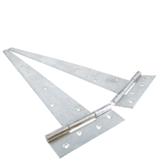 450mm 18" - Strong Tee Hinges suitable for fitting to heavy gates Galv