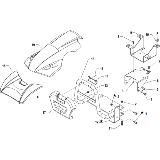 Engine Protections Assembly for Camon C10 (PowerSafe) Rotovators