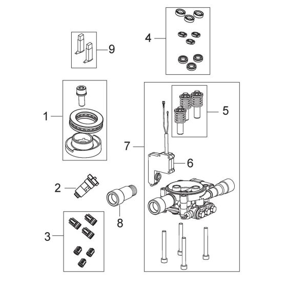 Motor Pump Assembly for Nilfisk