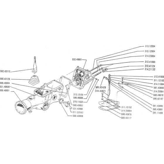 Drive Assembly Assembly for Camon C12 (1990) Rotovators