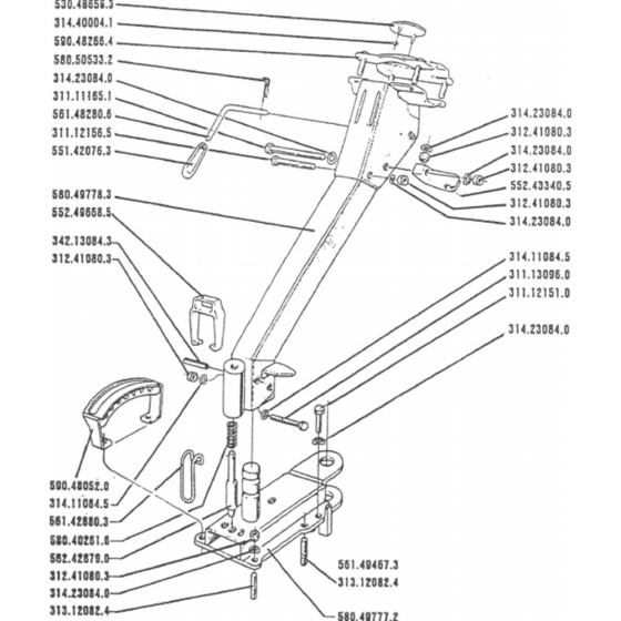 Support Assembly for Camon C12 (1990) Rotovators