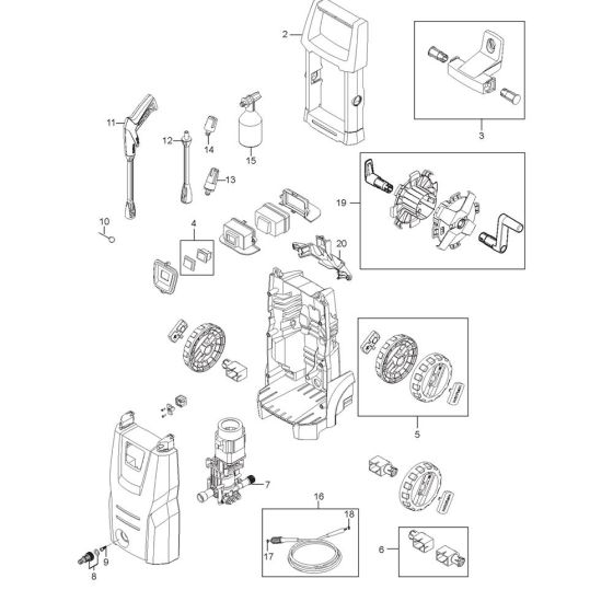 Nilfisk C 125.7-6 X-TRA Assembly