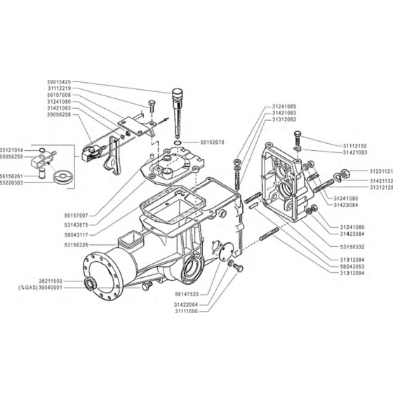 Tail Housing Assembly for Camon C13 (2011) Rotovators