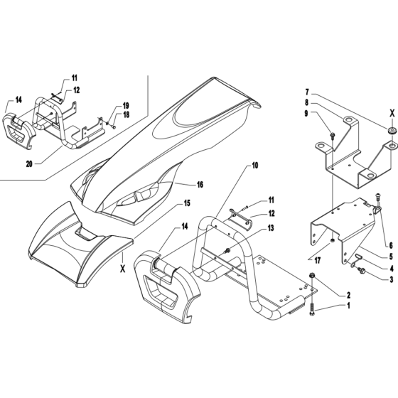 Engine Protection Assembly for Camon C13 (PowerSafe) Rotovators