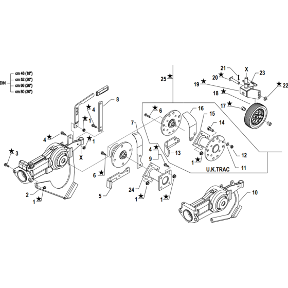 Rotary Hoe Knives Assembly for Camon C13 (PowerSafe) Rotovators