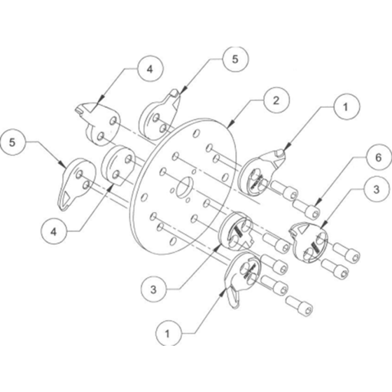 Cutter Wheel Assembly for Camon C500 Rotovators