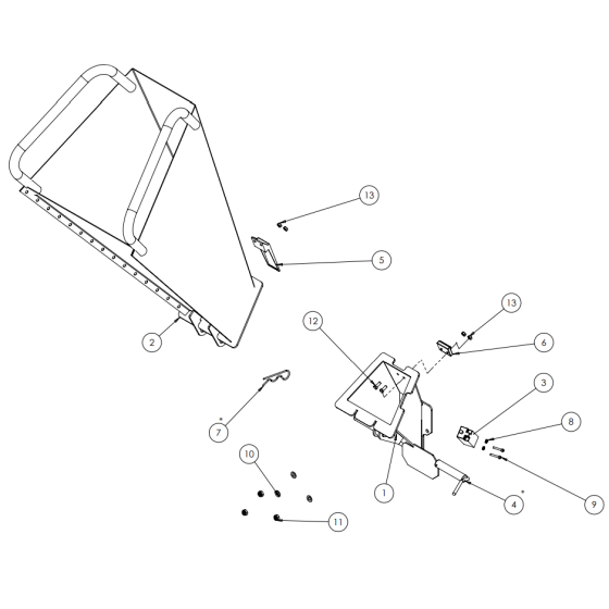 In Feed Chute Assembly for Camon C50i Garden Chippers