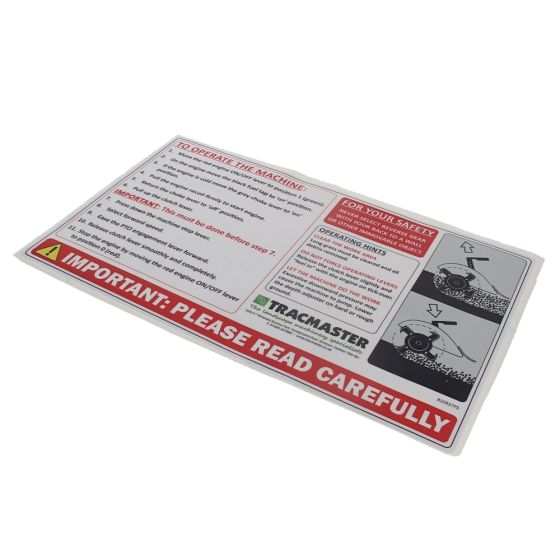 Blades Decal for Camon B710 Rotavator - CA810937PS