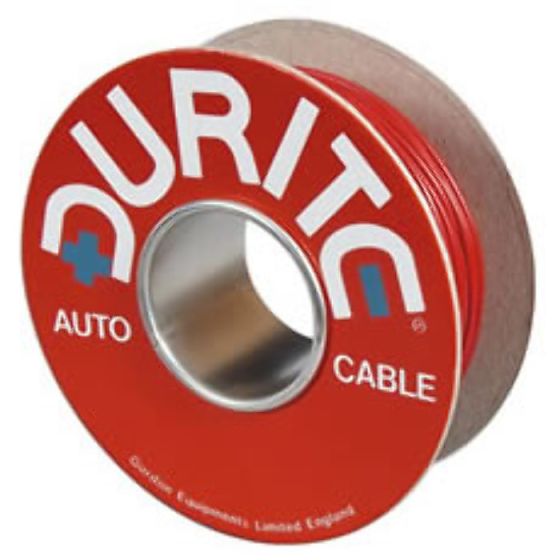 Red Single-Core PVC Auto Cable - 3mm x 100m Length - 4-945-05