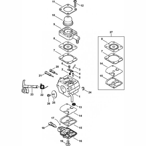 Carburetor Assembly for Stihl FR230