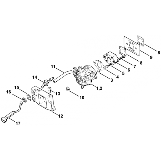 Carburetor Adapter for Stihl TS350