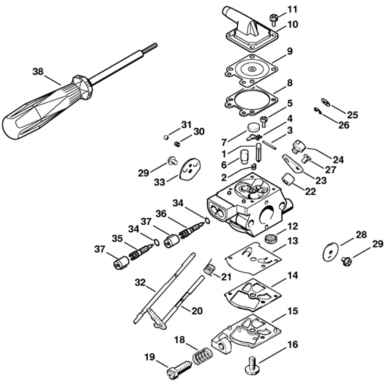 Carburetor WT-580 Assembly