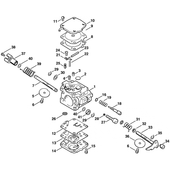 Carburetor HS275 Assembly