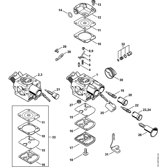 Carburetor Assembly for Stihl