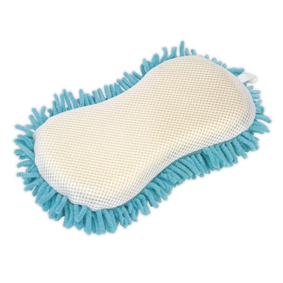 Shaggy Microfibre Sponge 2-in-1 Sealey Part No. CC76