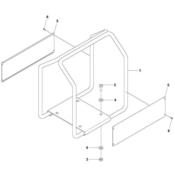 Frame Assembly for Husqvarna CF 11 M