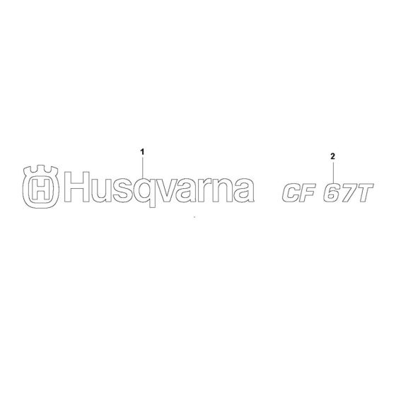 Husqvarna CF 67 T Decals