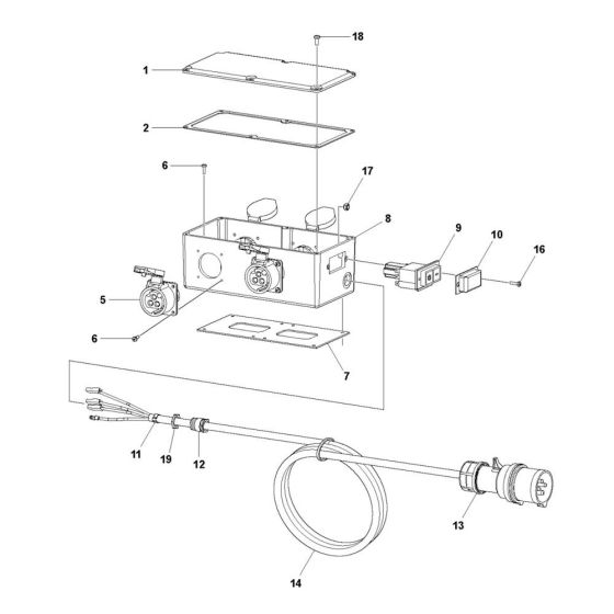 Terminal Box Assembly Husqvarna