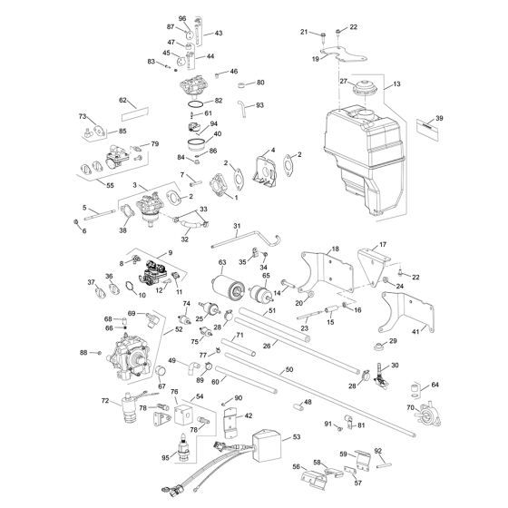 Fuel System for Kohler CH410 Engines