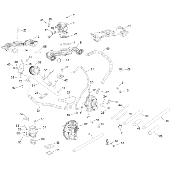 Fuel System for Kohler CH640LP Engines