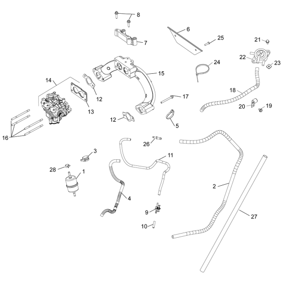 Fuel System  for Kohler CH682 Engines