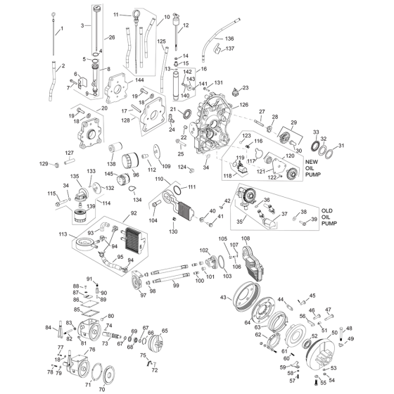 Lubrication for Kohler CH740LP Engines