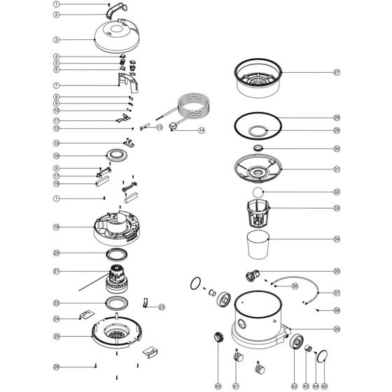 Assembly for Numatic Charles CVC370-2