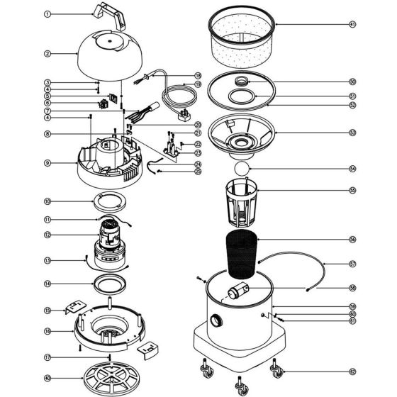 Assembly for Numatic CVC375