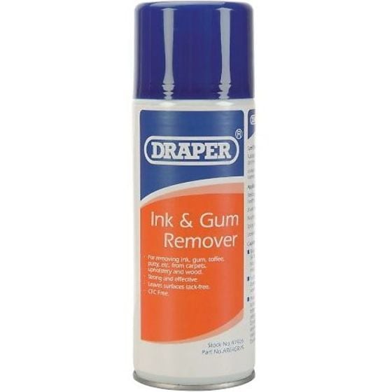 Ink & Chewing Gum Remover- 400ml Aerosol - For The Removal Of Ink, Chewing Gum, Toffee, Putty Etc.