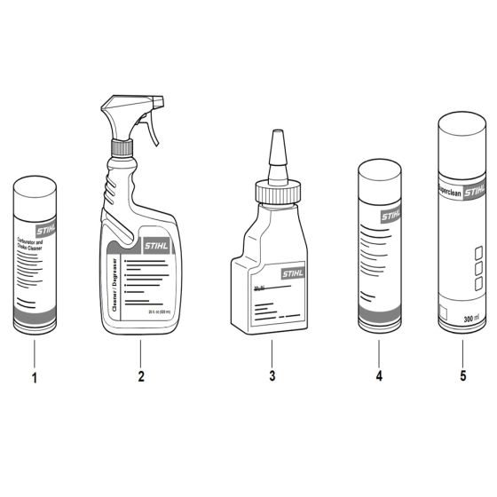Stihl HLA 66 Cleaning Products