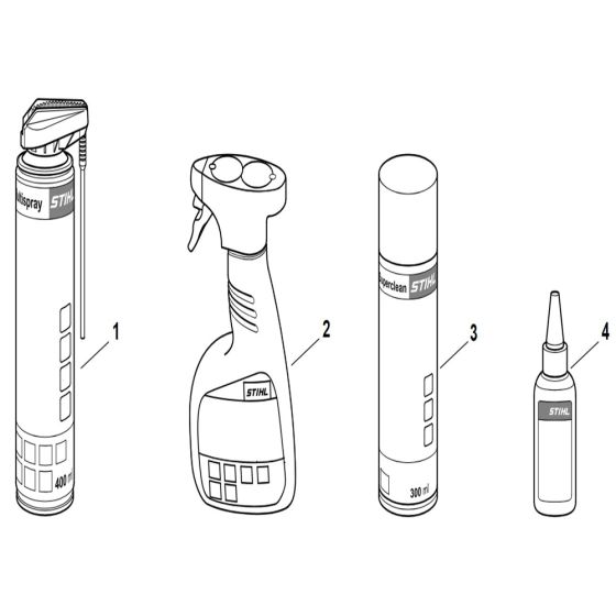 Stihl MS 500i Cleaning Products