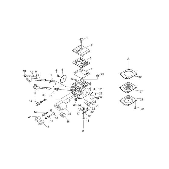 Carburettor for ECHO CLS-5800