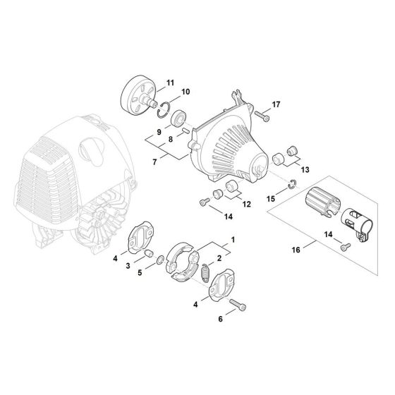 Clutch & Fan Housing for Stihl