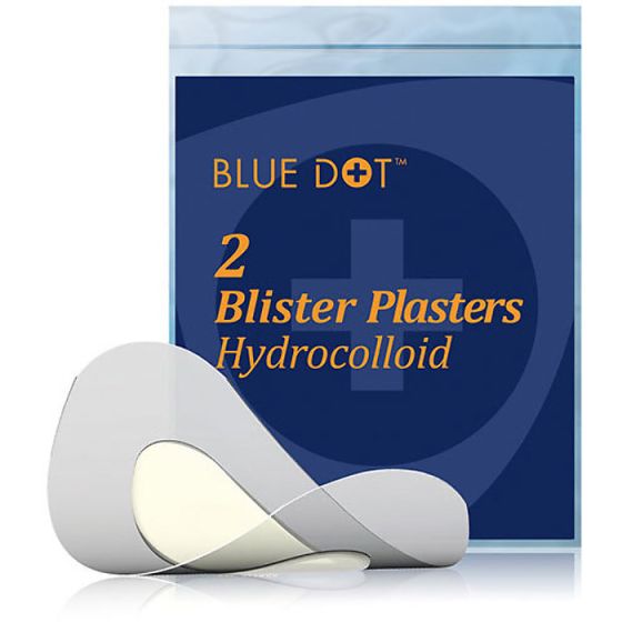 Blister Plasters 68x43mm Hydrocolloid Patch Ideal for Heels Pack of 2