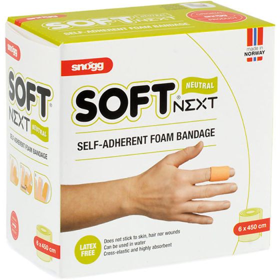 Snogg Adhesive free bandage Plaster adheres to itself 6cm x 4.5m Neutral