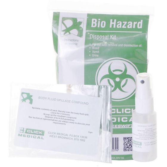 Single Application Body Fluid Spill Kit Pack Suitable for Blood and Vomit