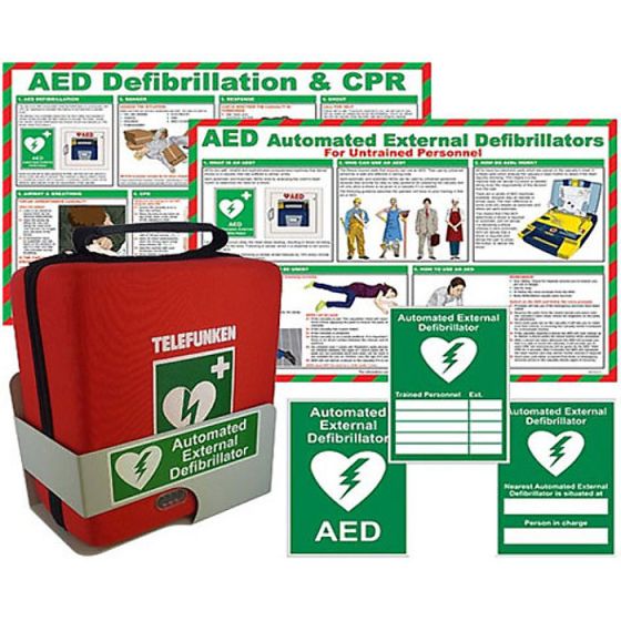 Telefunken FA1 AED Defibrillator - Fully Automatic for Untrained Personnel