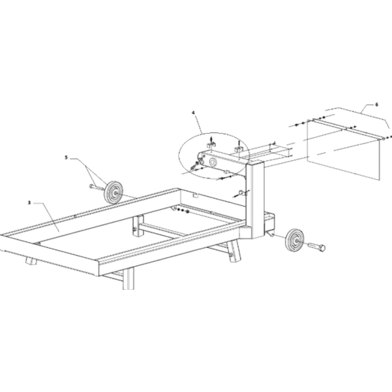 Upper Head Assembly for Norton Clipper CM351UNO Table Saw