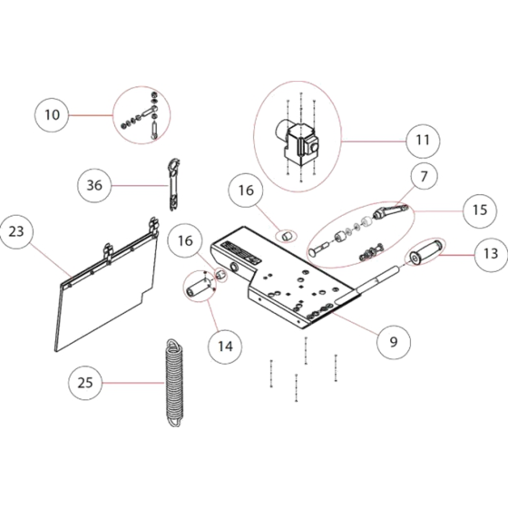 Cutting Head Assembly for Norton Clipper CM42-115V UK Table Saw