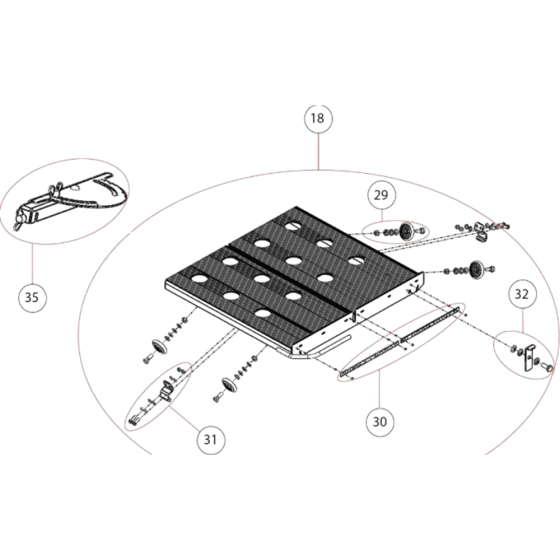 Table Assembly for Norton Clipper CM42-115V UK Table Saw