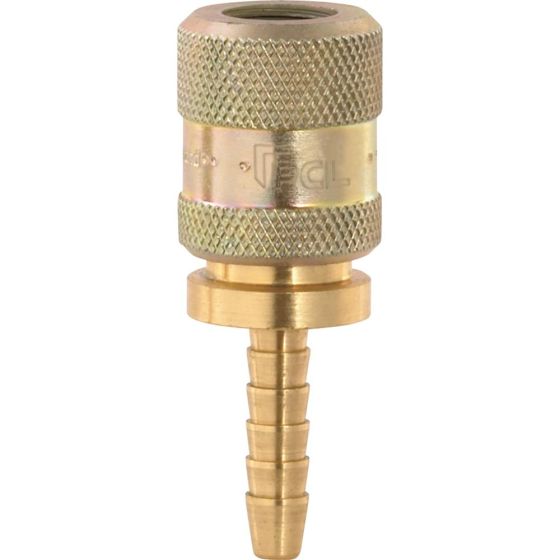 PCL 12v1 Screw-On Connector, Open End, 6.35mm (1/4) I/D Hose Tail - CO10H03