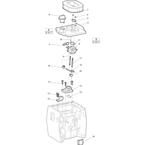 Filter Cassett Assembly for Atlas Copco Cobra Combi Breakers