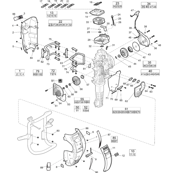 Body Assembly for Atlas Copco Cobra Pro Breakers