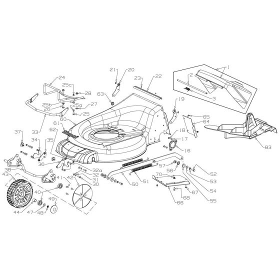 Deck Assembly for Masport Mower