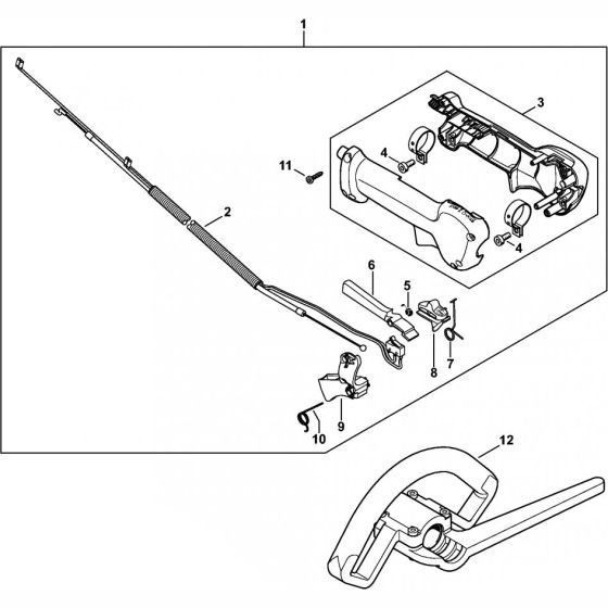 Control Handle for Stihl FR230