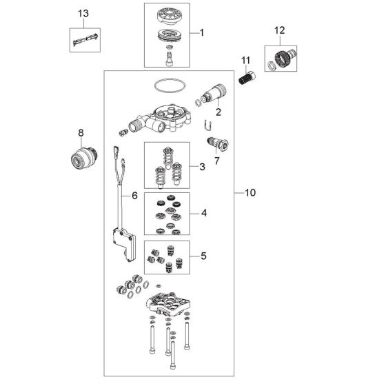 Motor Pump Assembly for Nilfisk
