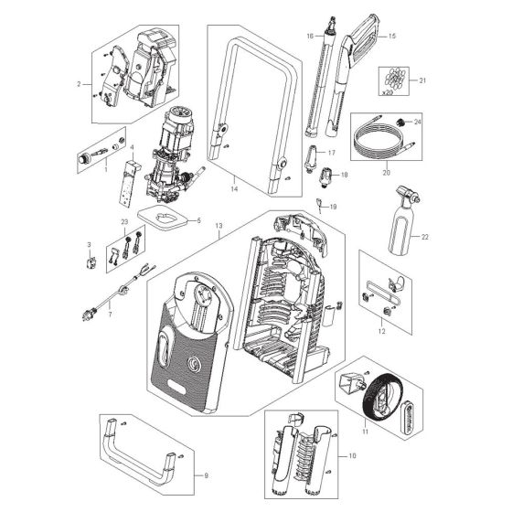 Nilfisk CORE 150-10 Assembly